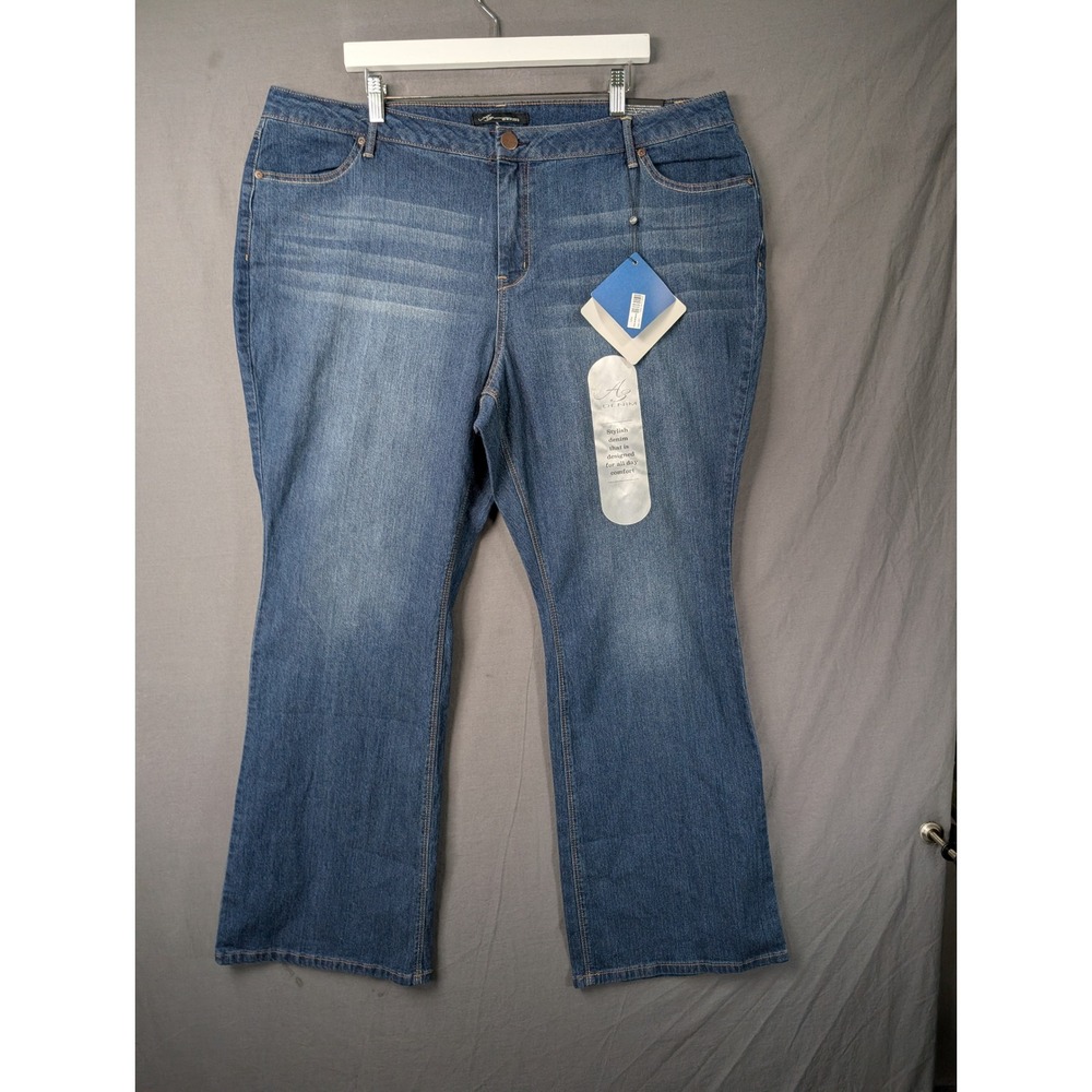 AG Denim Womens Plus Size 22W Bootcut Jeans Blue Wash